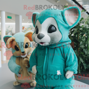 Maskot-karakter av en...