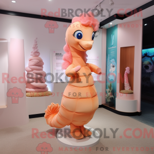 Mascot character of a Peach...