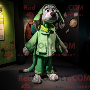 Mascot character of a Green...