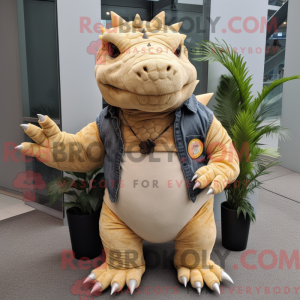 Mascot karakter van een Tan...