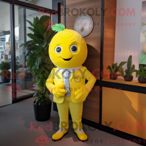 Mascot character of a Lemon...