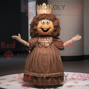 Mascot character of a Brown...