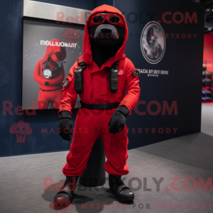 Mascot character of a Red...