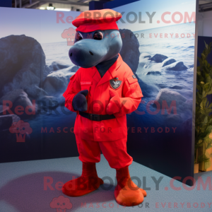 Mascot character of a Red...