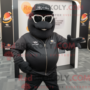 Maskotkarakter af en Black...