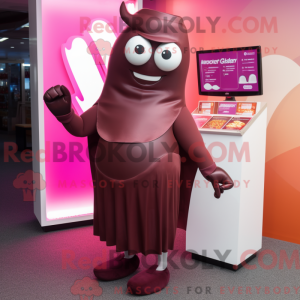 Postava maskota purpurové...