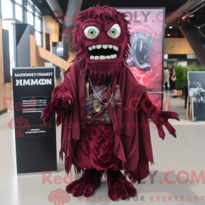 Fantasia de mascote do Monstro de Frankenstein Marrom com vestido e cachecóis - RedBrokoly.com