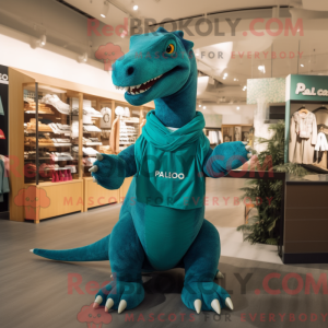 Mascot character of a Teal...