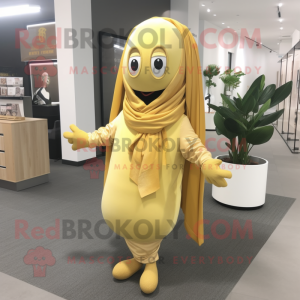 Gouden banaan mascotte...