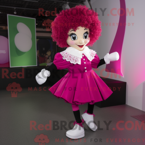 Mascot karakter van magenta...