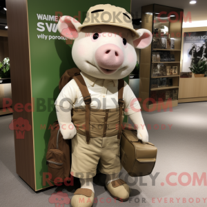 Mascot karakter van een Tan...