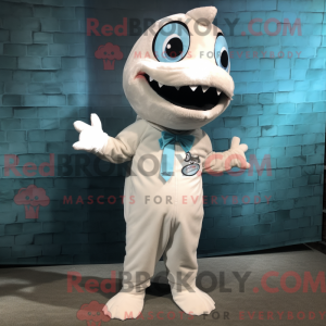 Maskottchen eines weißen...