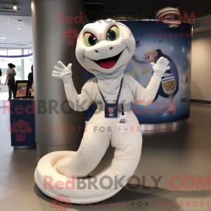 Mascot character of a White...