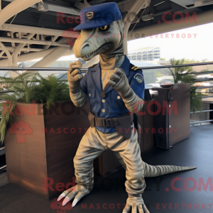 Mascot character of a Navy...