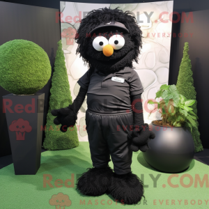 Maskottchen eines schwarzen...