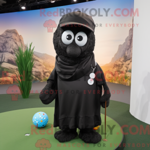 Maskottchen eines schwarzen...