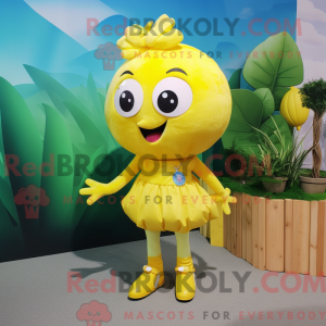 Mascot character of a Lemon...
