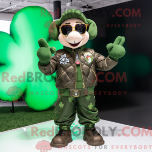 Mascot character of a Green...