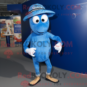 Mascot character of a Blue...