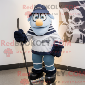 Mascot character of a Navy...