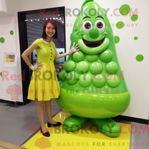 Postava maskota Lime Green...