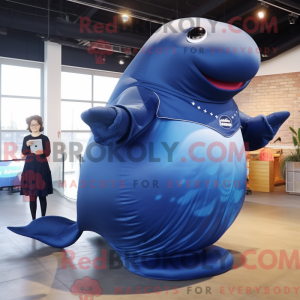 Mascot character of a Navy...