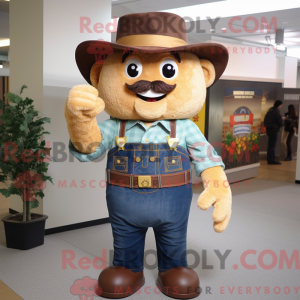 Maskot postava Brown Pot Of...