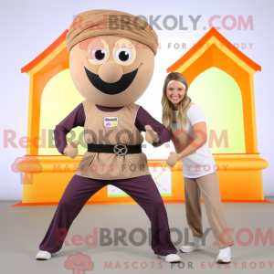 Mascot karakter van een Tan...