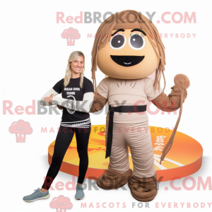 Mascot karakter van een Tan...