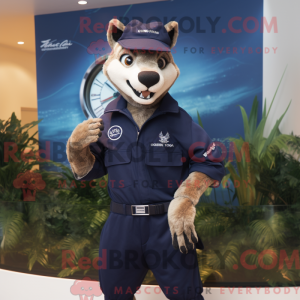 Mascot character of a Navy...