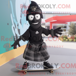 Mascot character of a Black...