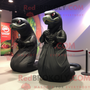 Mascot character of a Black...