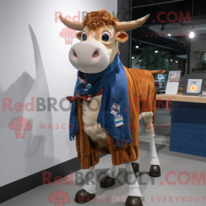 Postava maskota Jersey Cow...