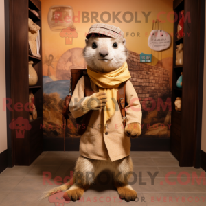 Mascot karakter van een Tan...