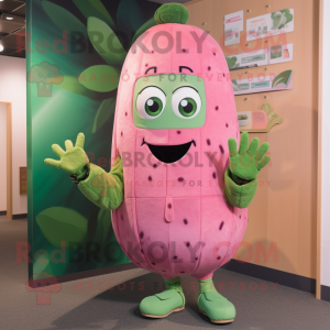Pink Cucumber mascotte...