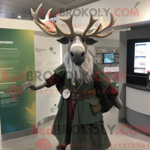 Maskotkarakter av en Silver...