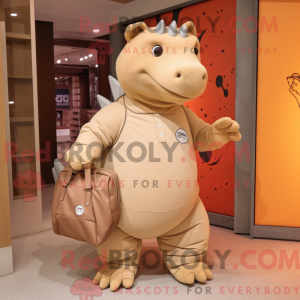Mascot karakter van een Tan...