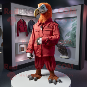 Red Vulture maskot kostym...