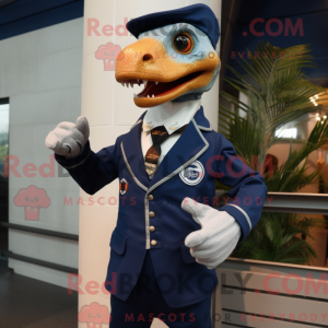 Mascot character of a Navy...
