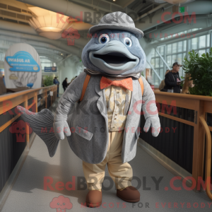 Mascot character of a Gray...