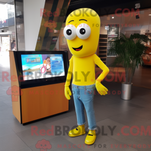 Maskotfigur af et...