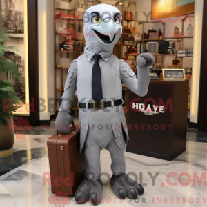 Maskotkarakter z Gray Hawk...