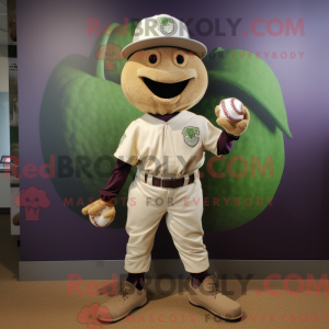 Mascot character of a Beige...