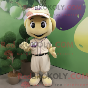 Mascot character of a Beige...