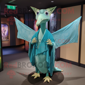 Cyan Pterodactyl mascotte...