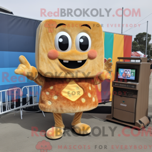 Mascot character of a Brown...