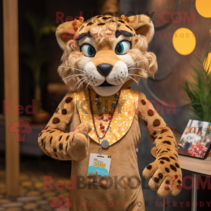 Mascot karakter van een Tan...
