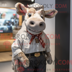 Mascot character of a Beef...