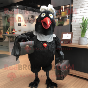 Black Rooster mascotte...