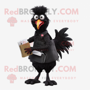 Black Rooster mascotte...